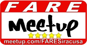 Logo Meetup FARE rettangolare a colori